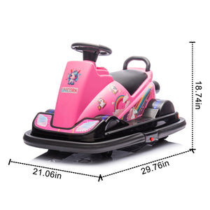 12V Kids Ride-On Motor Bumper Car with 360-Degree Rotation System Trend Times 1