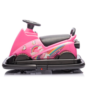 12V Kids Ride-On Motor Bumper Car with 360-Degree Rotation System Trend Times 9