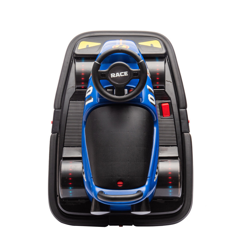 12V Kids Ride-On Motor Bumper Car with 360-Degree Rotation, Four Wheels, and Waterfall Lights Trend Times 14