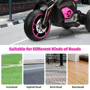 12V Battery-Powered Electric Ride-On 3-Wheel Kids Trike Motorcycle Trend Times 8