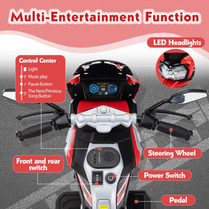 12V Battery-Powered Kids Ride-On Off-Road Motorcycle with Music Trend Times 22