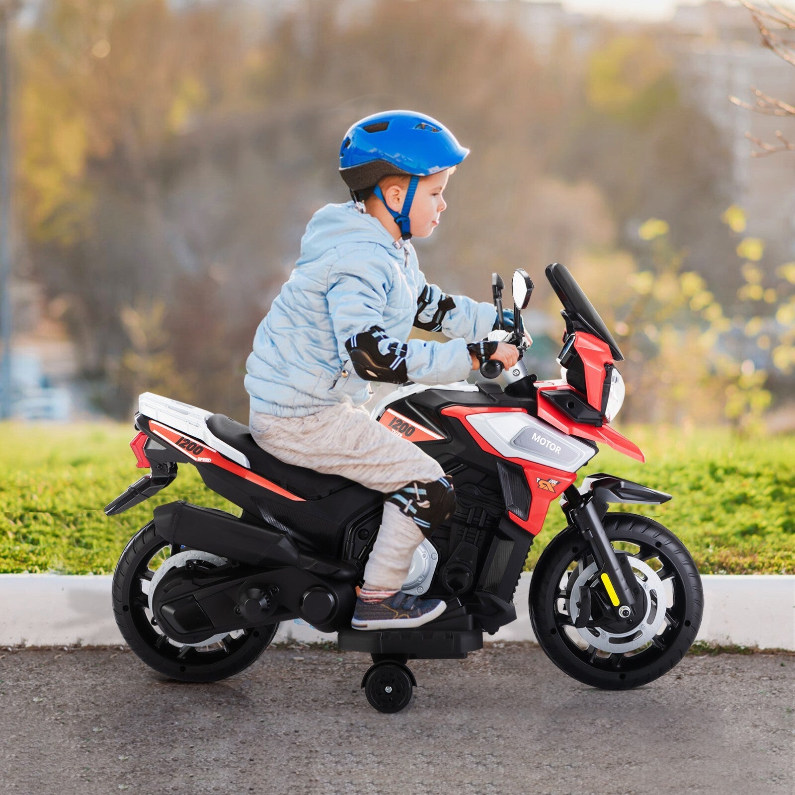 12V Battery-Powered Kids Ride-On Off-Road Motorcycle with Music Trend Times 23