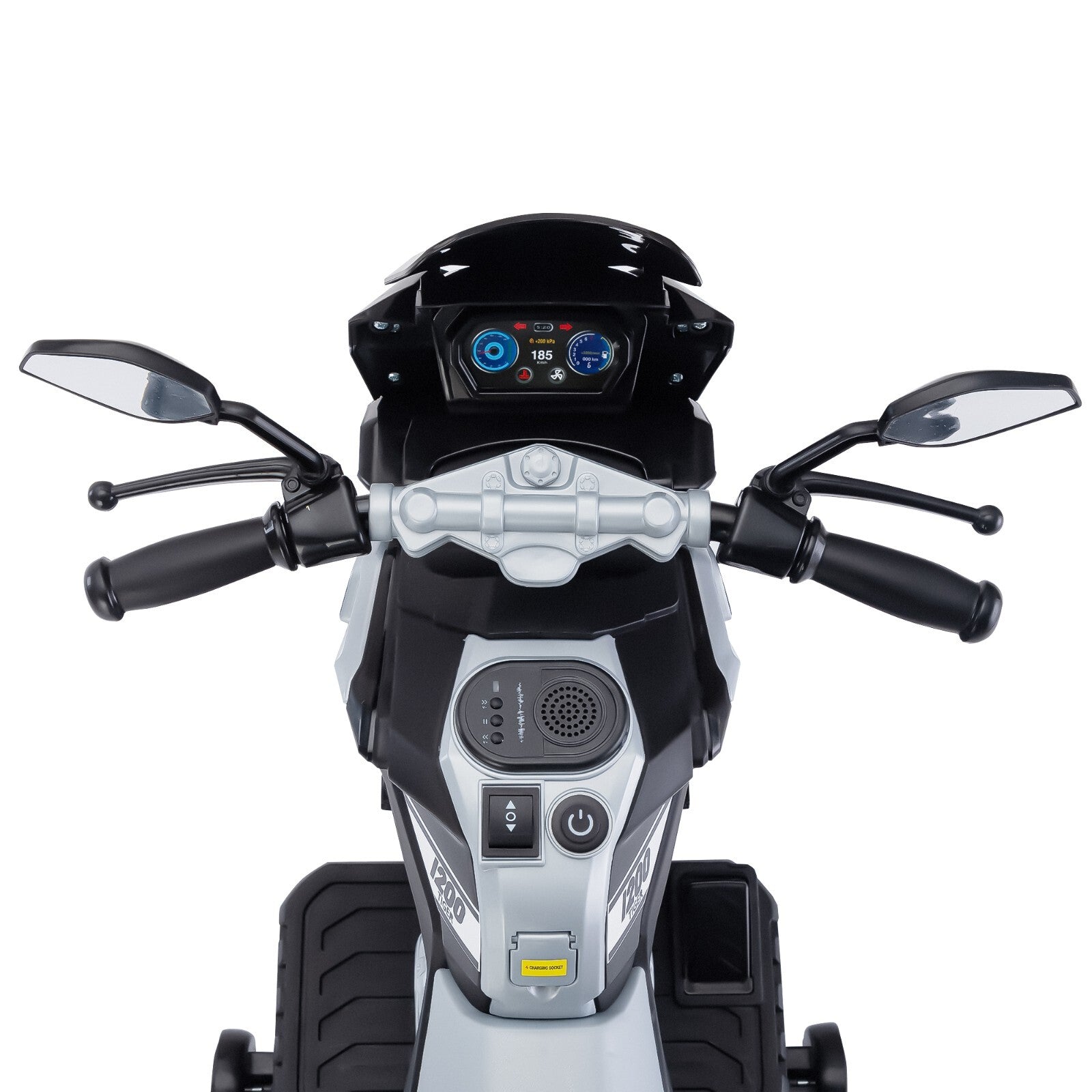 12V Battery-Powered Kids Ride-On Off-Road Motorcycle with Music Trend Times 7