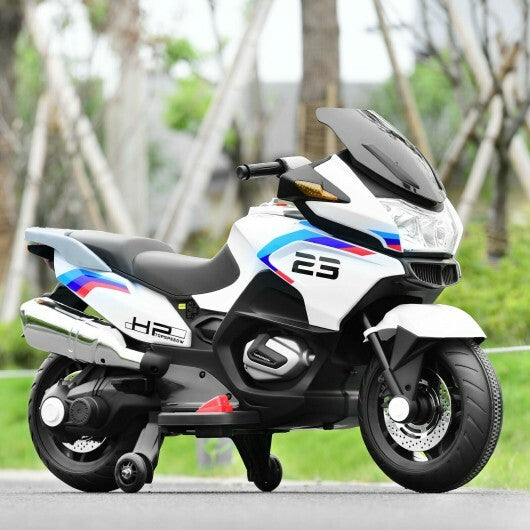 12V Kids Electric Ride-On Motorcycle with Training Wheels, Lights, and Music Trend Times 7