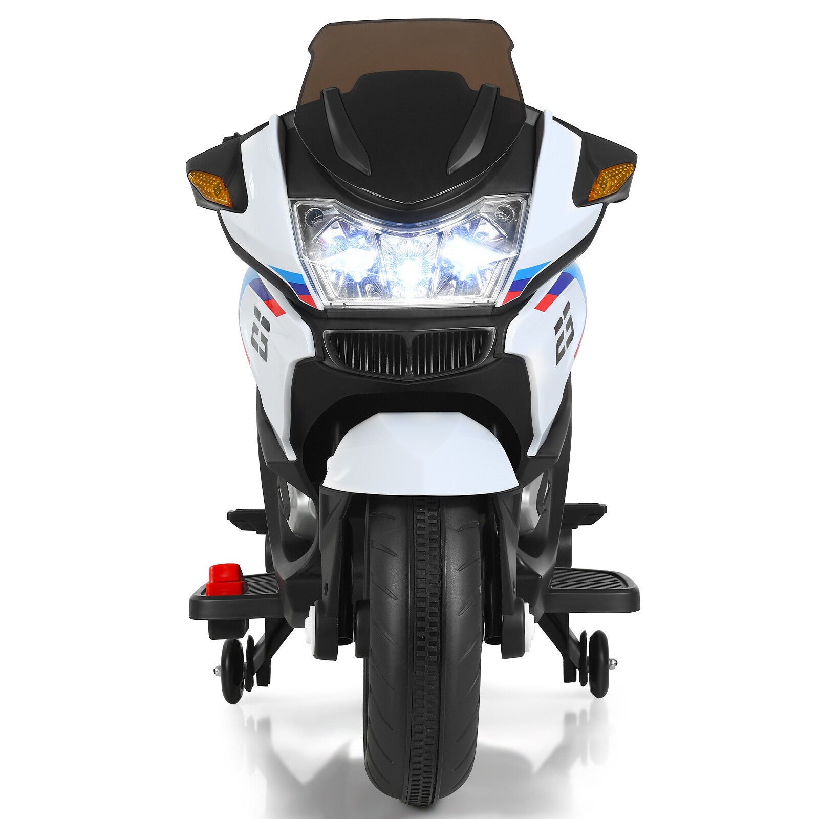 12V Kids Electric Ride-On Motorcycle with Training Wheels, Lights, and Music Trend Times 10