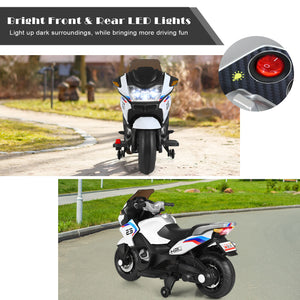 12V Kids Electric Ride-On Motorcycle with Training Wheels, Lights, and Music Trend Times 6