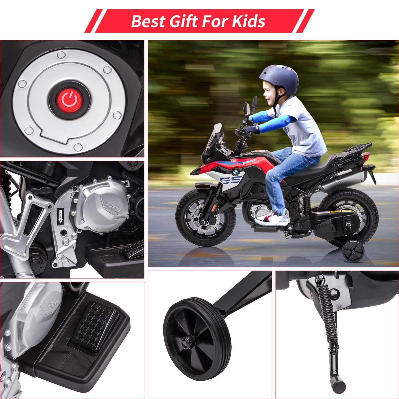 12V Electric Ride-On Motorcycle Toy with Adjustable High and Low Speeds for Kids Trend Times 15