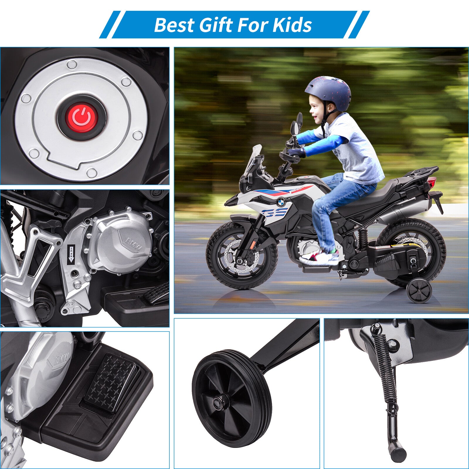 12V Electric Ride-On Motorcycle Toy with Adjustable High and Low Speeds for Kids Trend Times 19