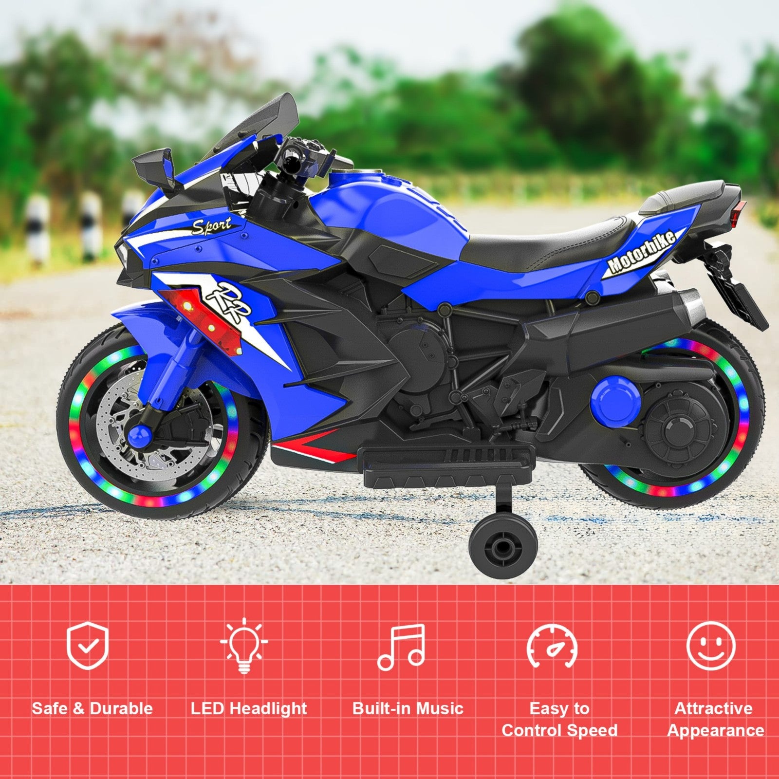 12V Battery-Powered Electric Ride-On Dirt Bike Motorcycle for Kids Trend Times 10