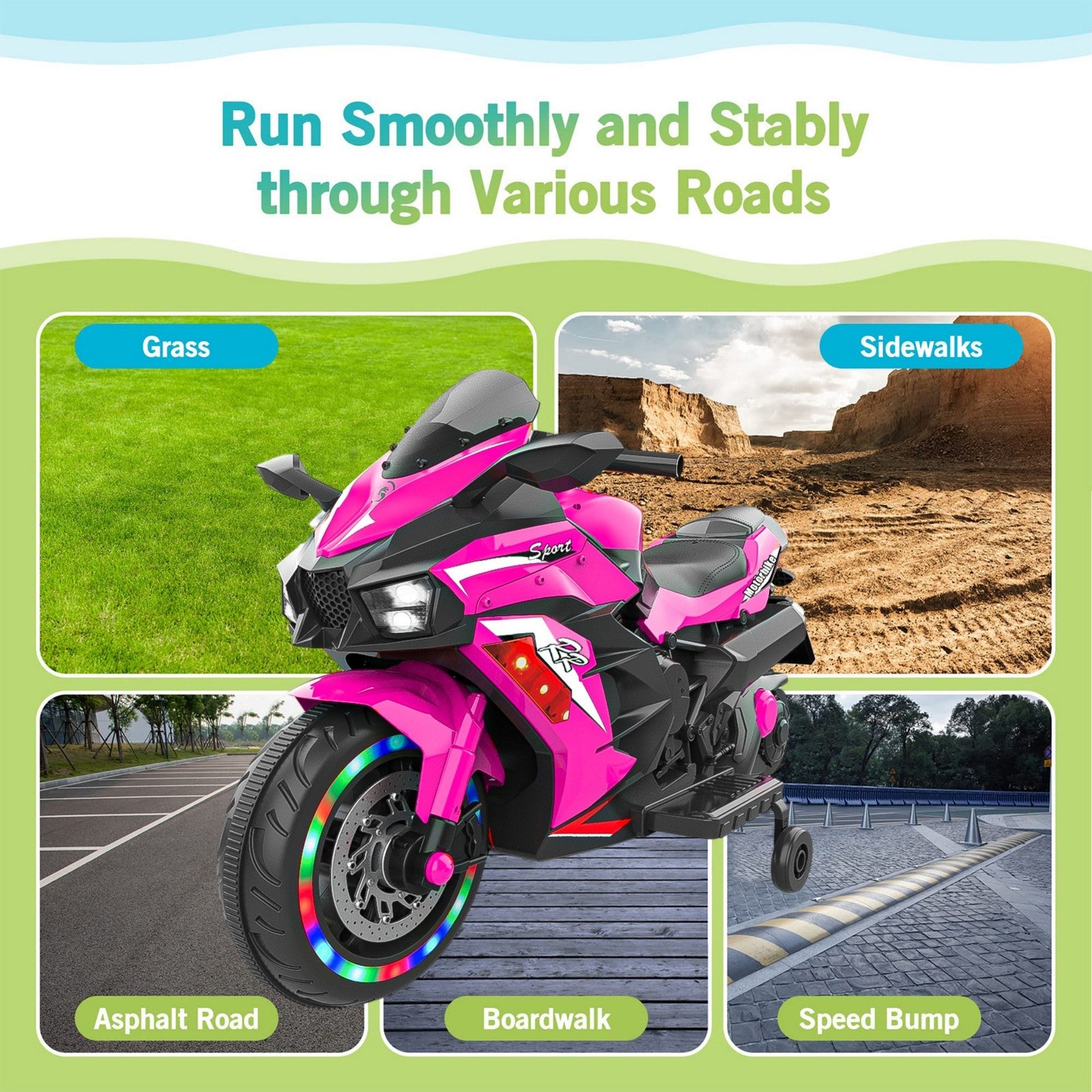 12V Battery-Powered Electric Ride-On Dirt Bike Motorcycle for Kids Trend Times 16