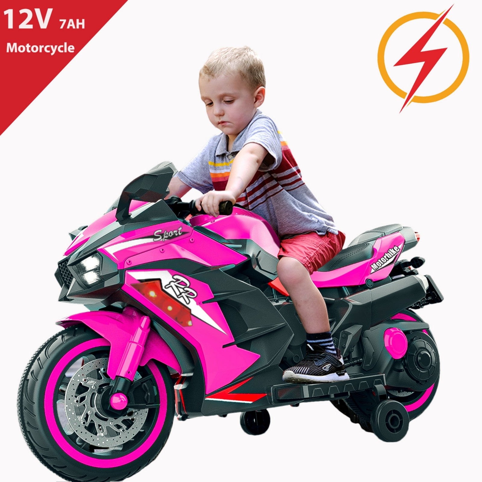 12V Battery-Powered Electric Ride-On Dirt Bike Motorcycle for Kids Trend Times 17