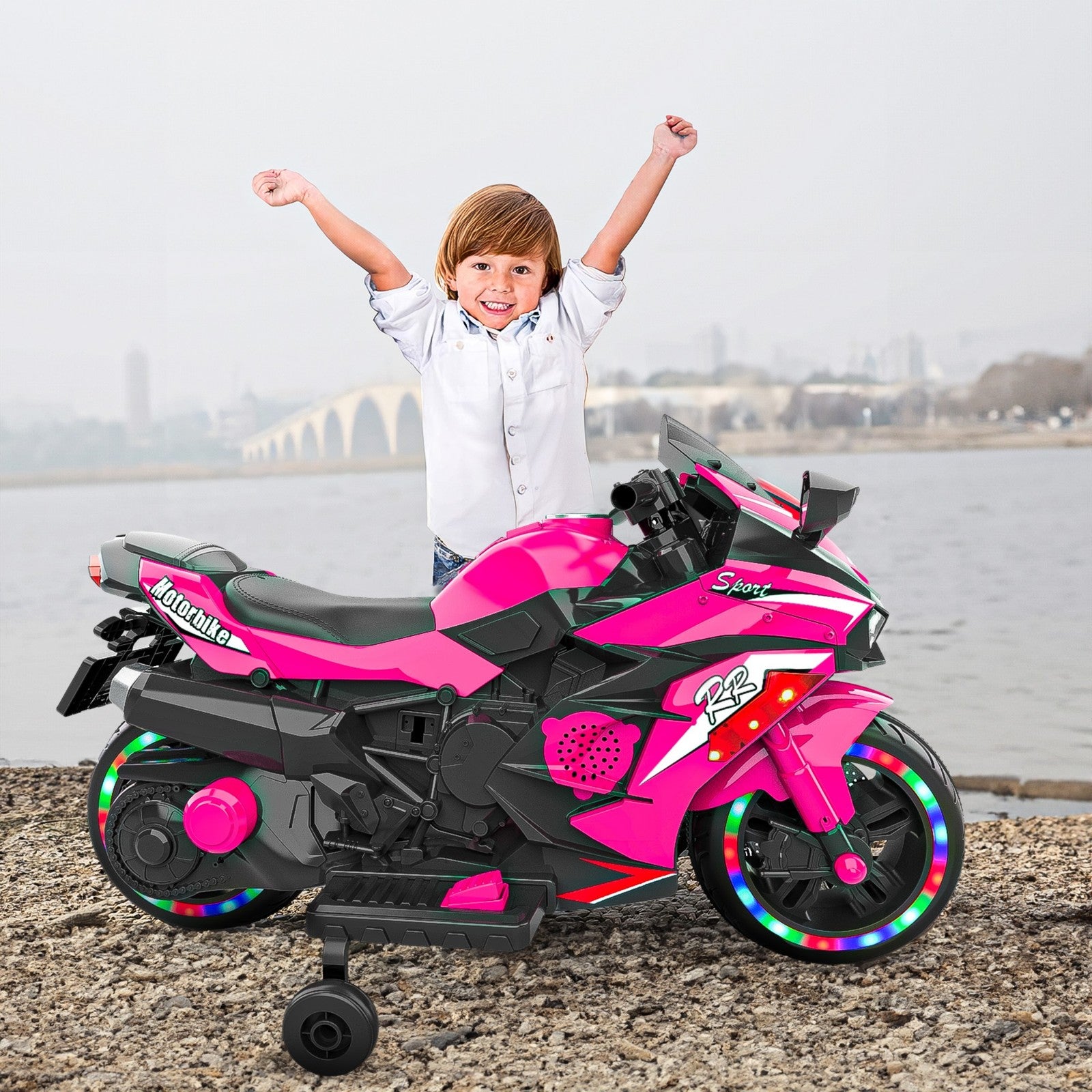 12V Battery-Powered Electric Ride-On Dirt Bike Motorcycle for Kids Trend Times 19