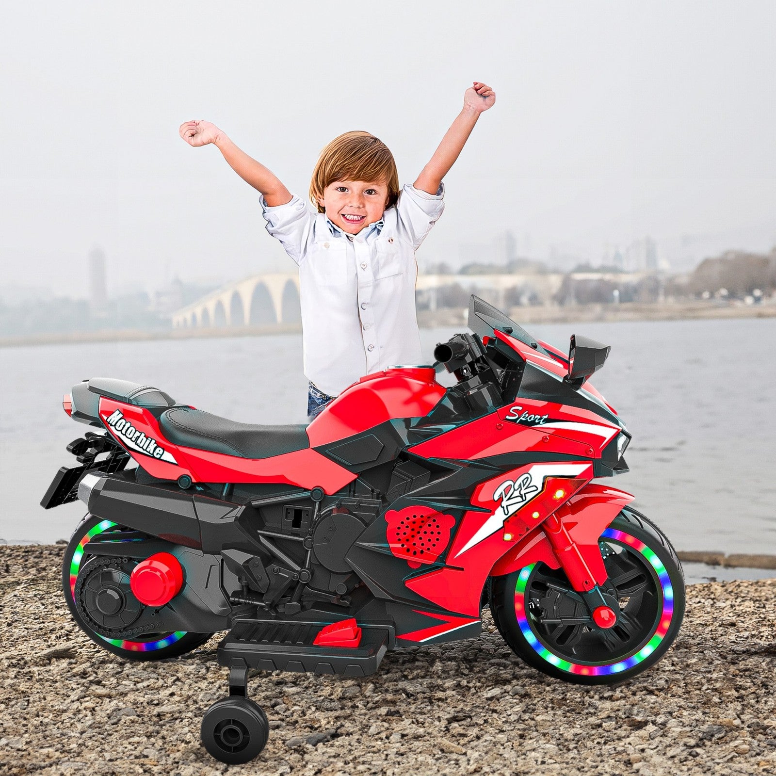 12V Battery-Powered Electric Ride-On Dirt Bike Motorcycle for Kids Trend Times 21