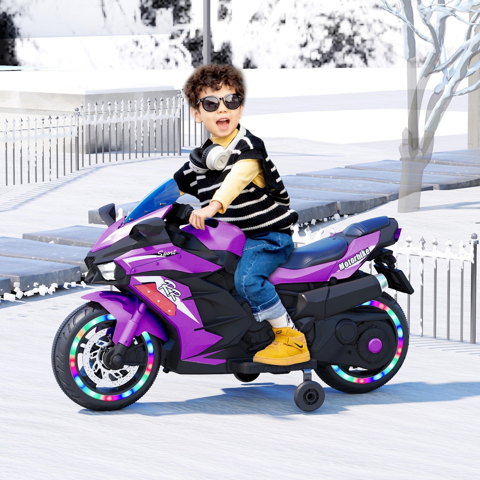12V Battery-Powered Electric Ride-On Dirt Bike Motorcycle for Kids Trend Times 28
