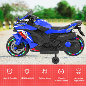 12V Battery-Powered Electric Ride-On Dirt Bike Motorcycle for Kids Trend Times 3