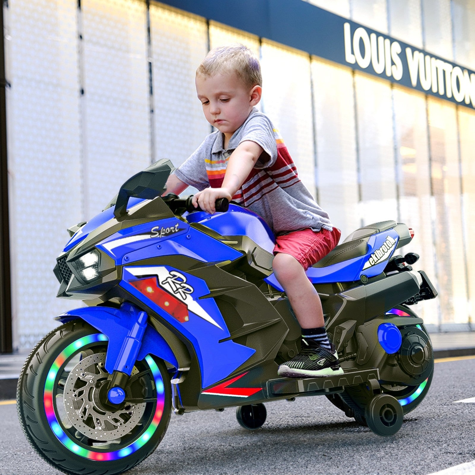 12V Battery-Powered Electric Ride-On Dirt Bike Motorcycle for Kids Trend Times 9