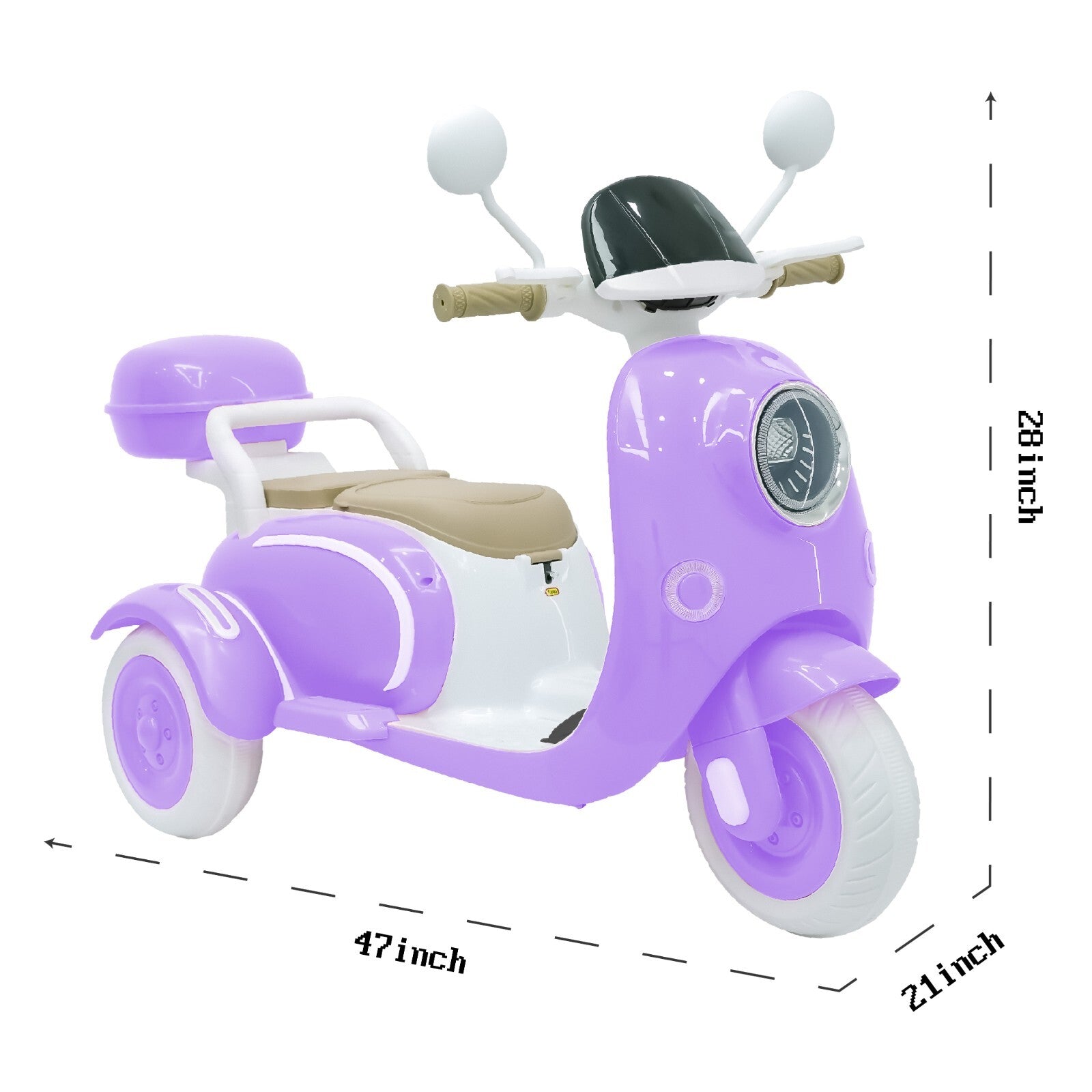 12V Electric Ride-On Motorcycle for Girls with LED Lights and MP3 Player Trend Times 5