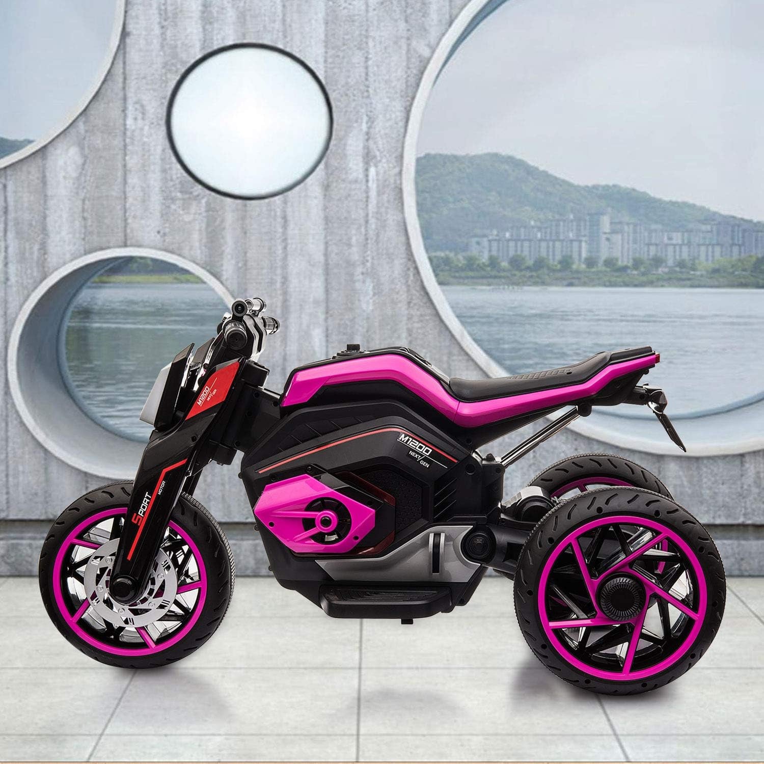 12V Electric 3-Wheel Ride-On Trike Motorcycle for Kids and Boys Trend Times 1