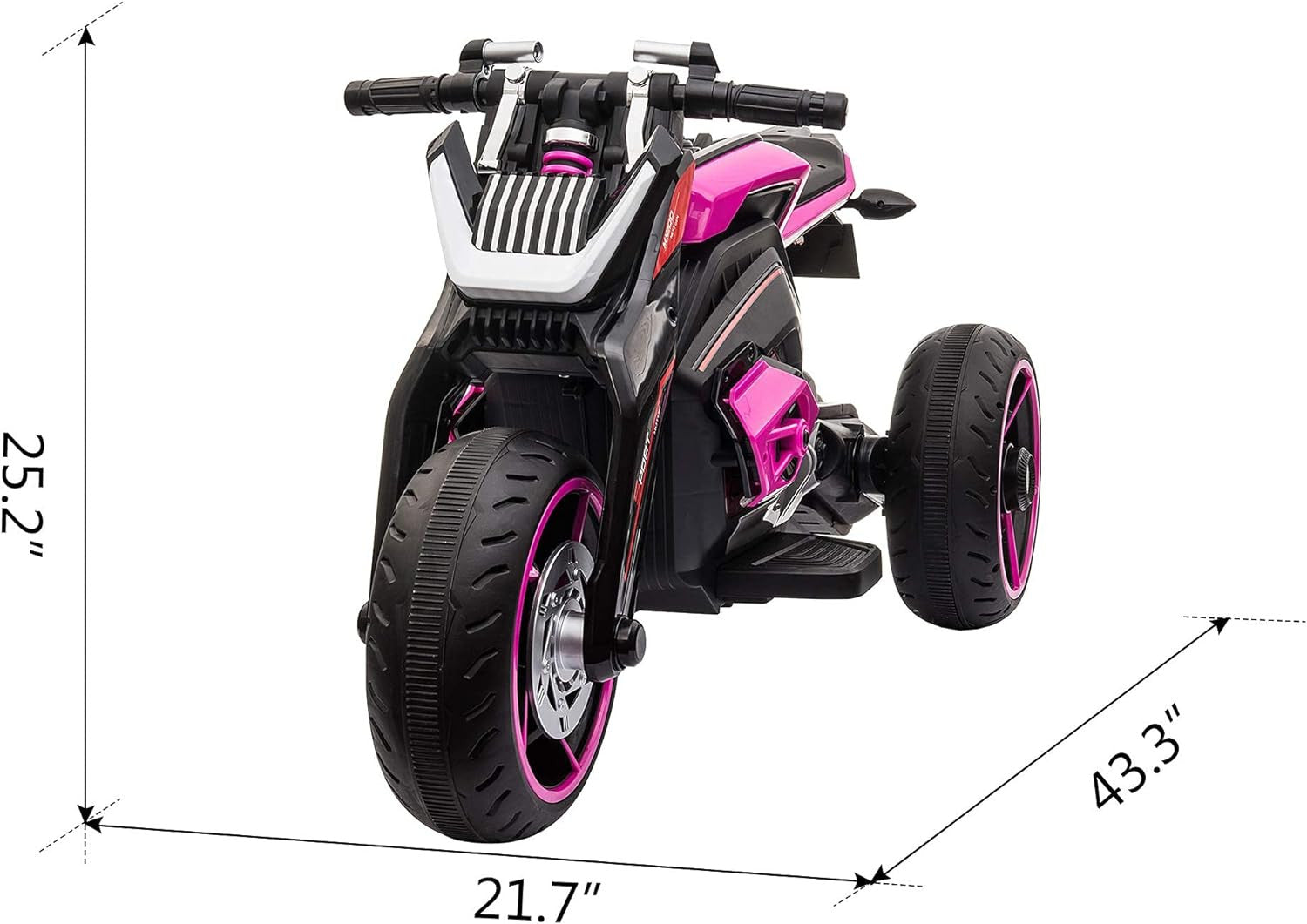 12V Electric 3-Wheel Ride-On Trike Motorcycle for Kids and Boys Trend Times 2
