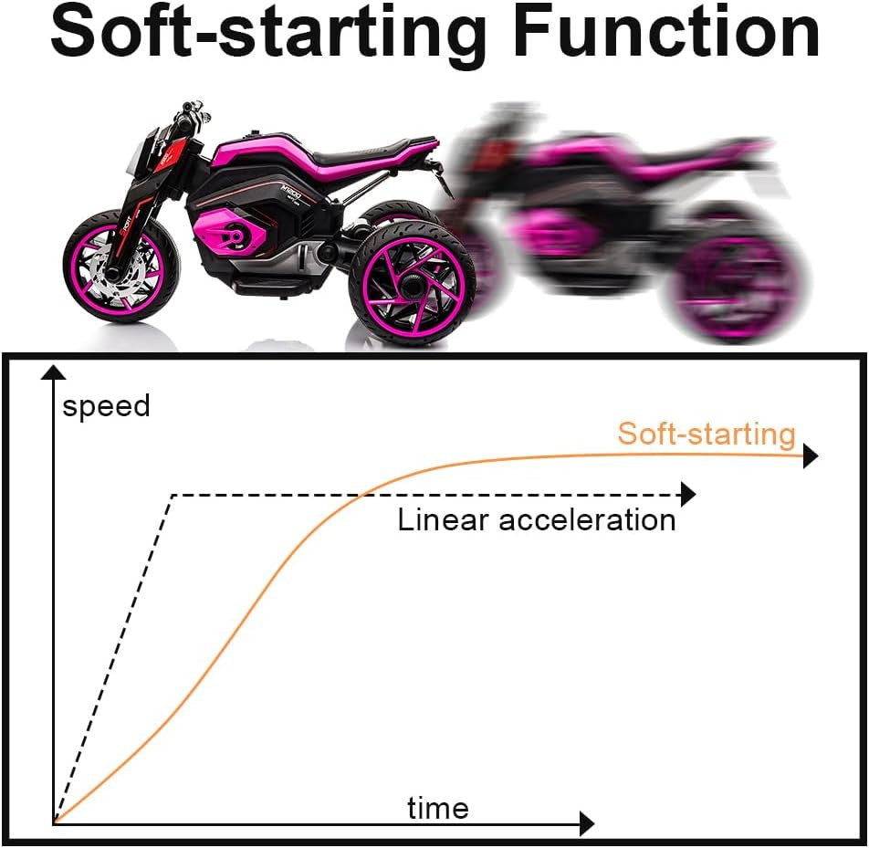 12V Electric 3-Wheel Ride-On Trike Motorcycle for Kids and Boys Trend Times 6