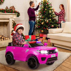 12V Kids Electric Ride-On Police Car with Battery and Remote Control Trend Times 7