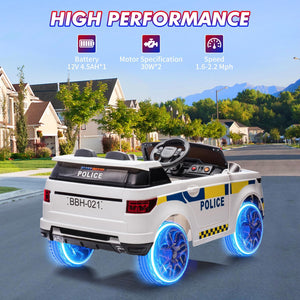 12V Battery Operated Kids Police SUV Ride-On Toy Car for Toddlers Trend Times 1