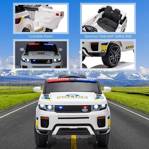 12V Electric Police SUV Ride-On Car for Toddlers with 2.4G Remote Control Trend Times 3