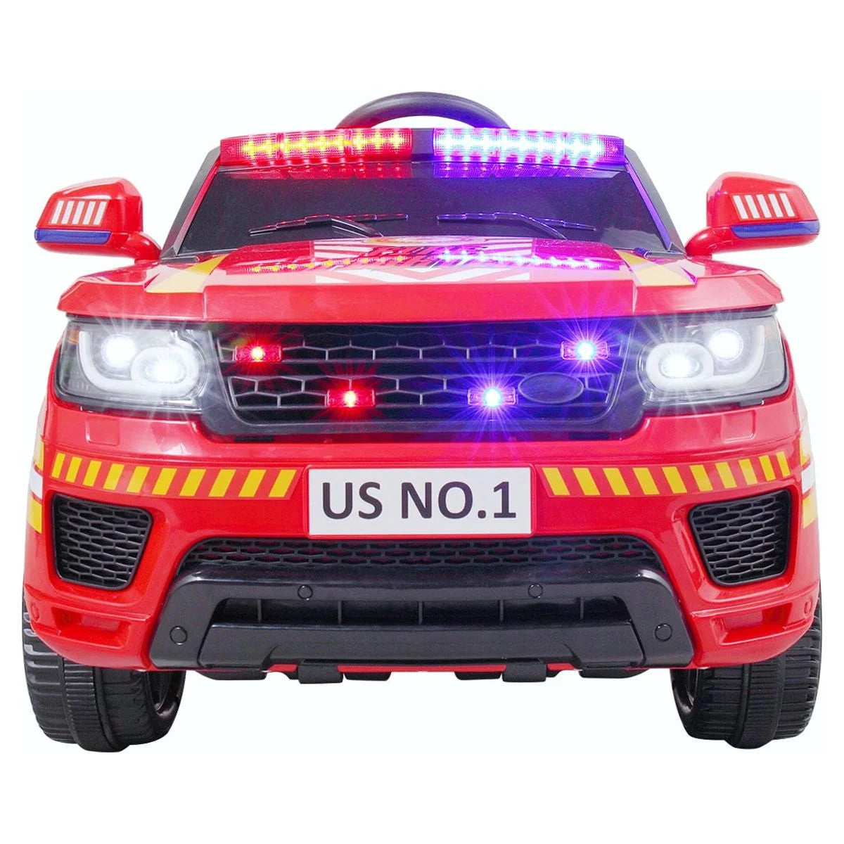 12V Battery-Powered Kids Ride-On Police Car with Remote Control 4-Wheeler Truck Trend Times Variant 0