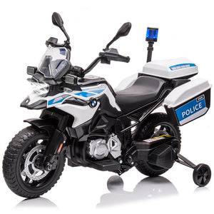 12V Kids Ride-On Police Motorcycle with 2 Speeds, EVA Tires, Storage Boxes, and Lights Trend Times 0