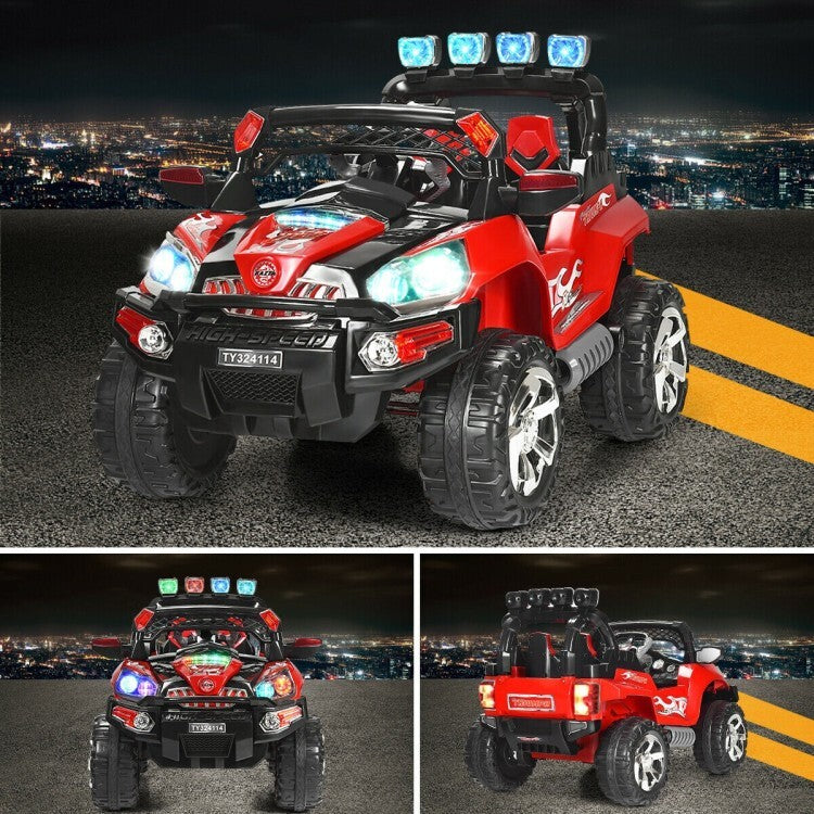 12V Kids Electric Ride-On SUV Car with Remote Control and LED Lights Trend Times 4