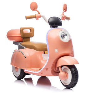 12V Kids Electric Three-Wheel Ride-On Motorcycle with Bluetooth Music for Ages 3-6 Years Trend Times 12