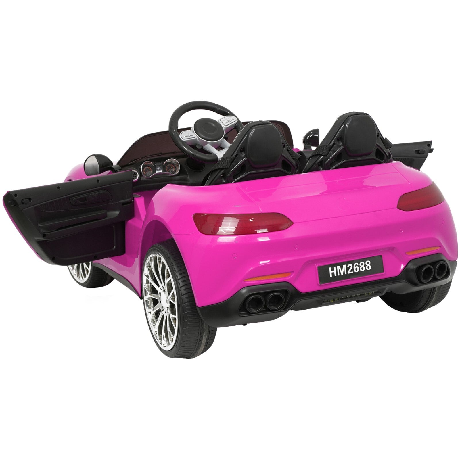 12V Electric Ride-On Car for Kids with 2 Seats, Power Wheels and Parental Remote Control Trend Times 10