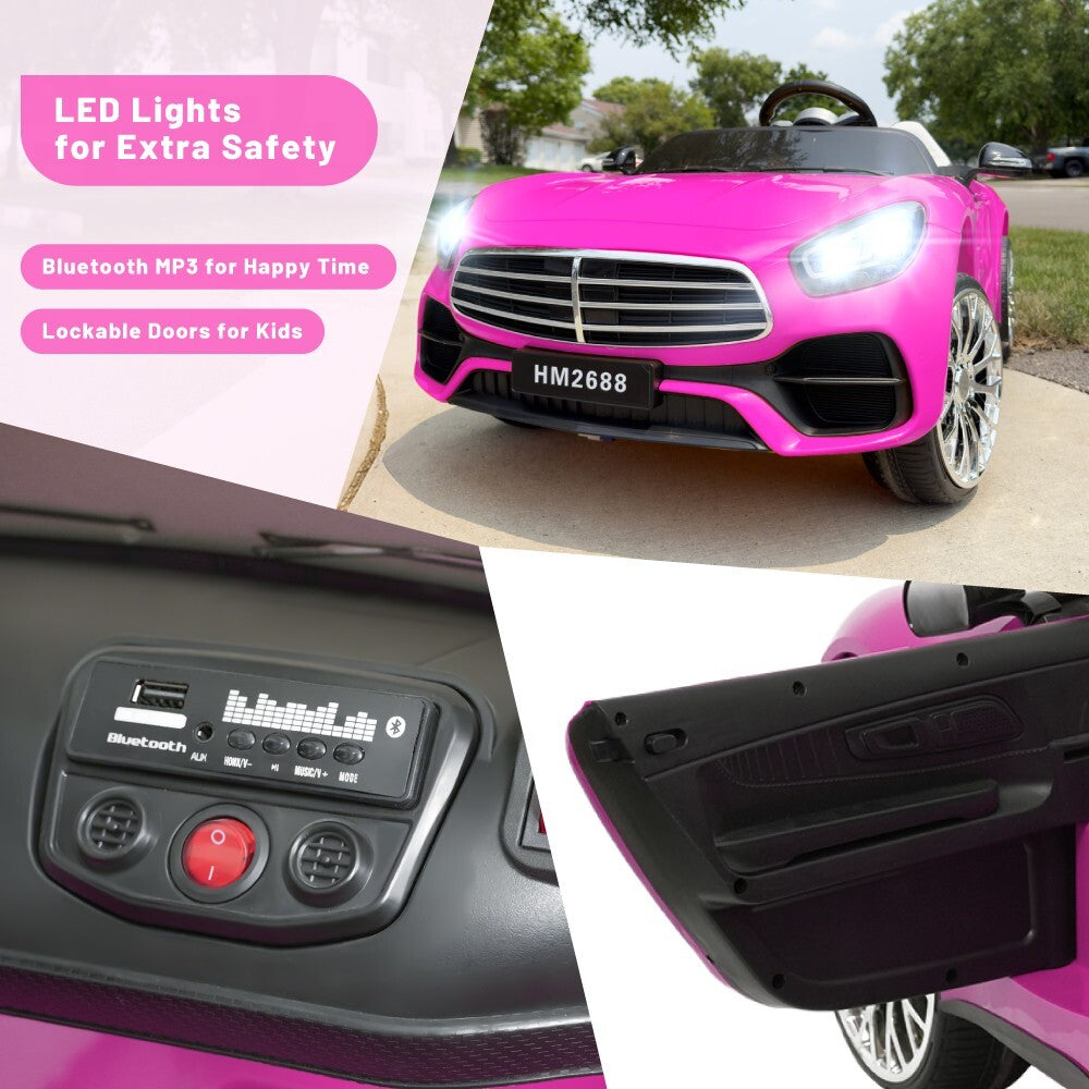 12V Electric Ride-On Car for Kids with 2 Seats, Power Wheels and Parental Remote Control Trend Times 2