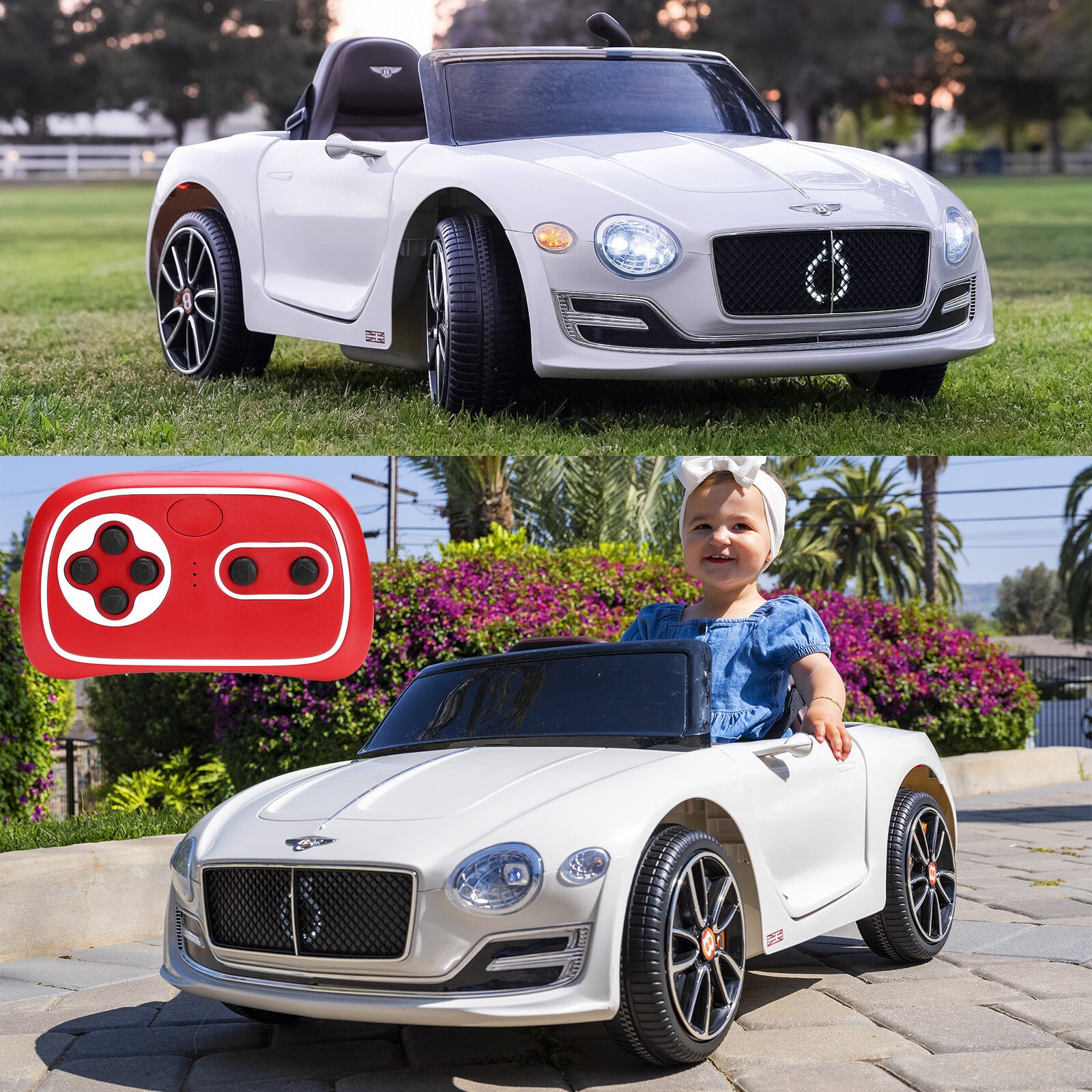 12V Kids Electric Ride-On Car Licensed Bentley Style with Remote Control Trend Times 0