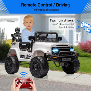 12V Electric Kids Ride-On Jeep Car with Battery Power, LED Lights, and Remote Control Trend Times 4