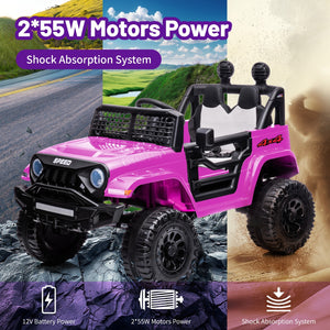 12V Electric Kids Ride-On Jeep with Battery-Powered Wheels, Remote Control, and LED Lights Trend Times 4