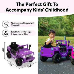 12V Electric Kids Ride-On Jeep Car with Battery Power, Remote Control, and LED Lights Trend Times 12