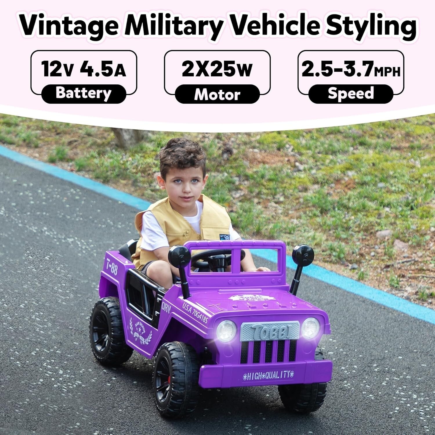 12V Electric Kids Ride-On Jeep Car with Battery Power, Remote Control, and LED Lights Trend Times 14