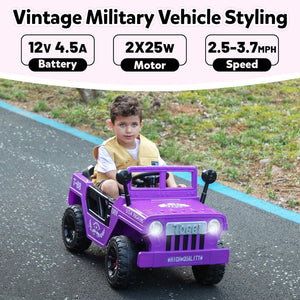 12V Electric Kids Ride-On Jeep Car with Battery Power, Remote Control, and LED Lights Trend Times 14
