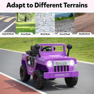 12V Electric Kids Ride-On Jeep Car with Battery Power, Remote Control, and LED Lights Trend Times 17