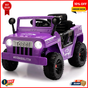12V Electric Kids Ride-On Jeep Car with Battery Power, Remote Control, and LED Lights Trend Times 20