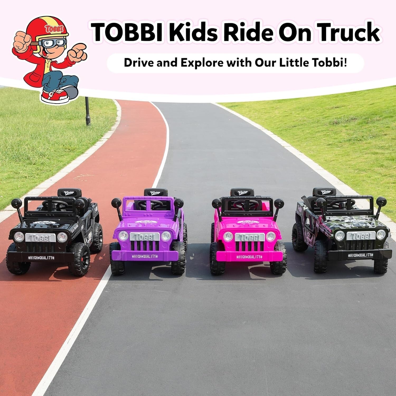12V Electric Kids Ride-On Jeep Car with Battery Power, Remote Control, and LED Lights Trend Times 4