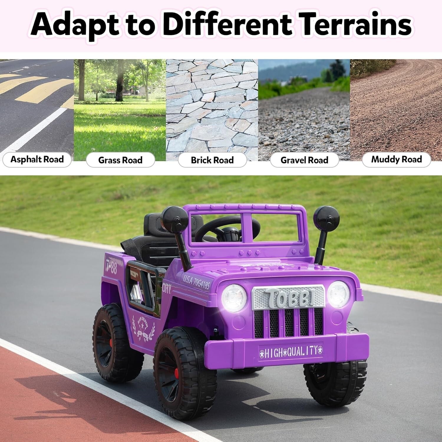 12V Electric Kids Ride-On Jeep Car with Battery Power, Remote Control, and LED Lights Trend Times 8