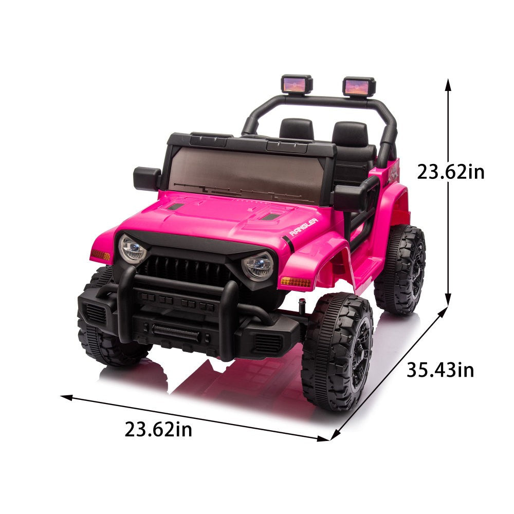 12V Kids Electric Ride-On Jeep Car with Battery, Remote Control, and LED Lights Trend Times 1