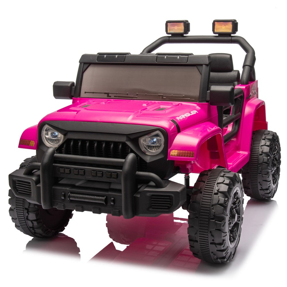12V Kids Electric Ride-On Jeep Car with Battery, Remote Control, and LED Lights Trend Times 2