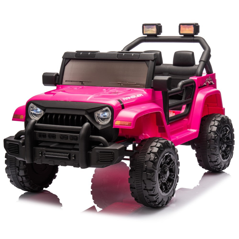 12V Kids Electric Ride-On Jeep Car with Battery, Remote Control, and LED Lights Trend Times 4