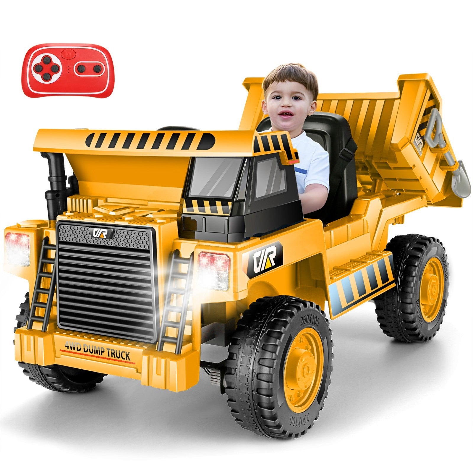 12V Kids Electric Ride-On Dump Truck with Remote Control and Power Wheels Trend Times 1