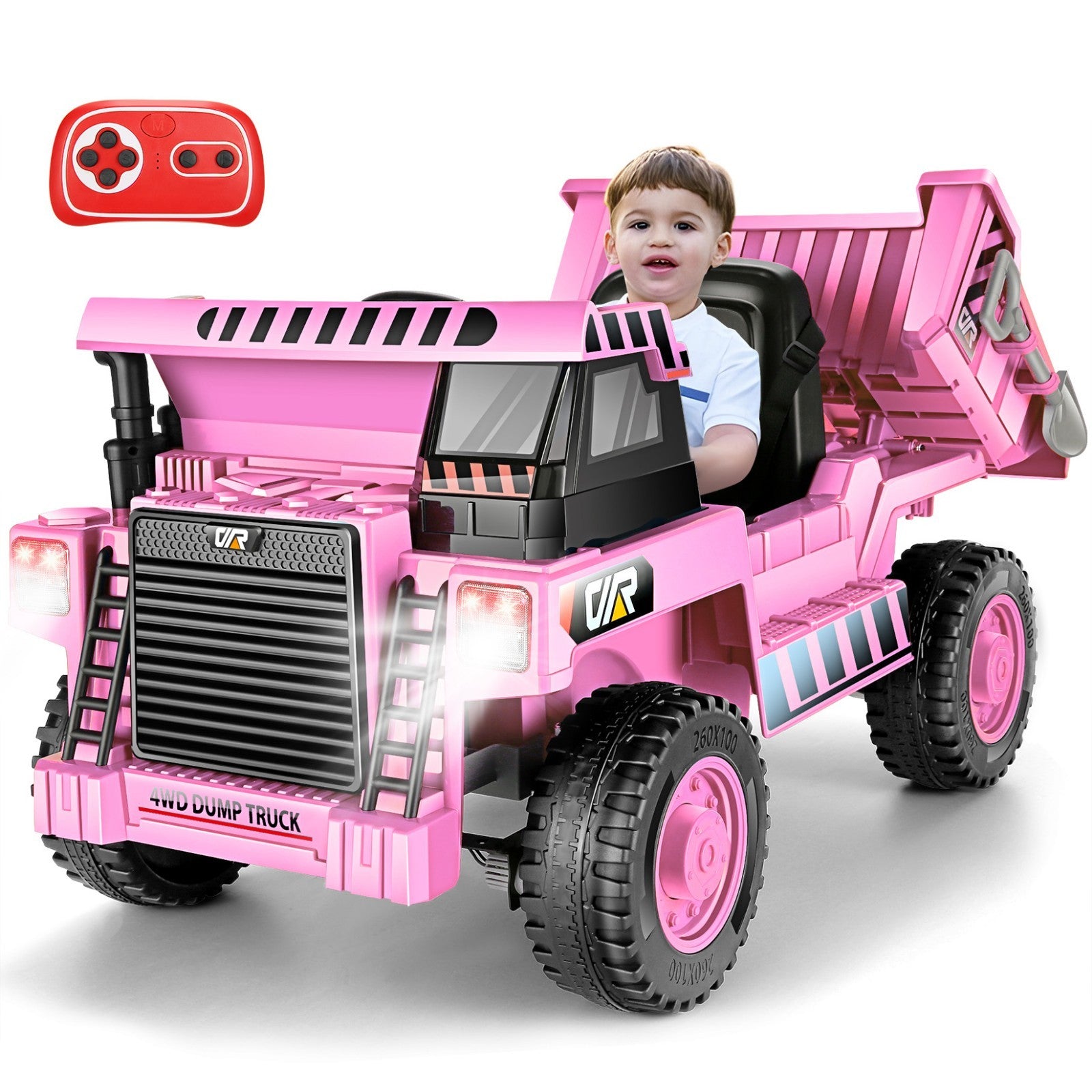 12V Kids Electric Ride-On Dump Truck with Remote Control and Power Wheels Trend Times 16