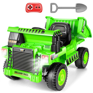 12V Kids Electric Ride-On Dump Truck with Remote Control and Power Wheels Trend Times 9