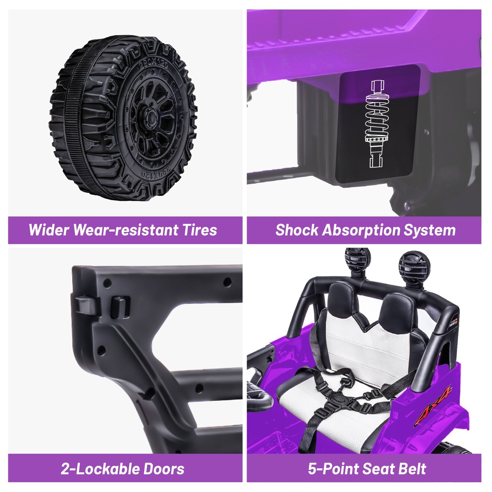12V Electric Kids Ride-On Jeep Car with Power Wheels, 4mph Speed, LED Lights, and Parental Remote Control Trend Times 4